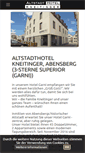 Mobile Screenshot of hotel-kneitinger.de
