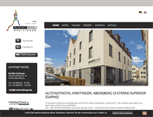 Tablet Screenshot of hotel-kneitinger.de